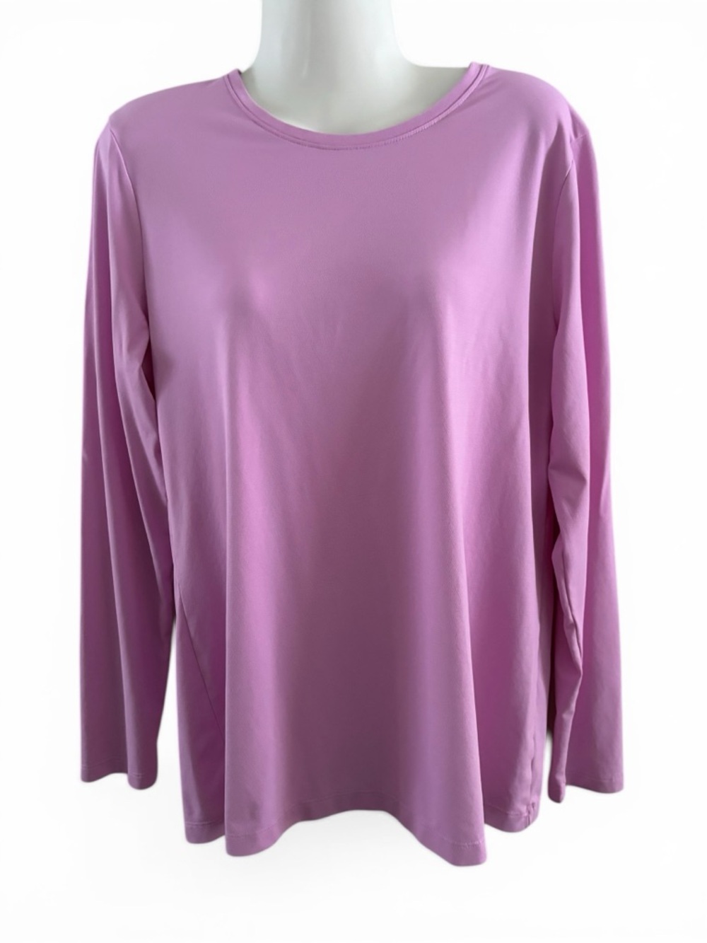 Duluth Trading Company Pink Relaxed Fit Long Sleeve Performance Top Size L
